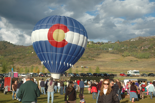 Went to a balloon festival with Kim in Snowmass