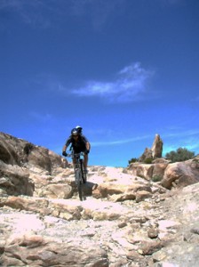 James Dziezynski mountain biking in Grand Junction, Colorado.