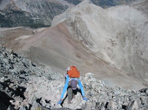 Scrambling Mount Lindsey