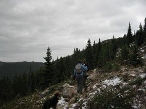 Snowy terrain on Meadow Mountain