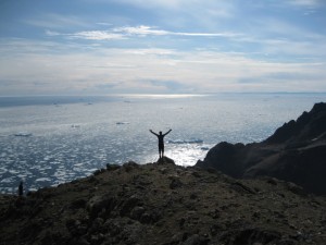 High on the "Sailor's Mountain" in Tasiilaq, Greenland.