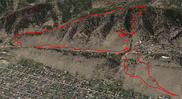 Mount Sanitas Boulder Colorado Linden Trailhead Route