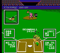 Baseball Simulator 1.000 NES beanball