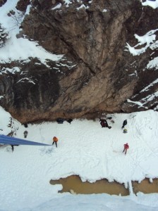 Ouray Ice Park Colorado view from the top