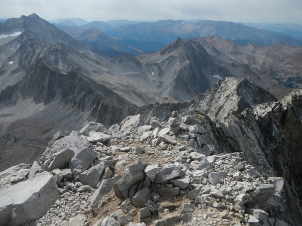 Capitol Peak Summit with Snowmass Mountain