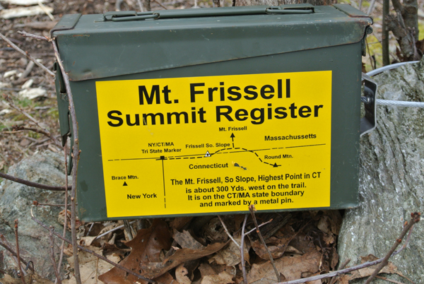 Mount Frissell summit register