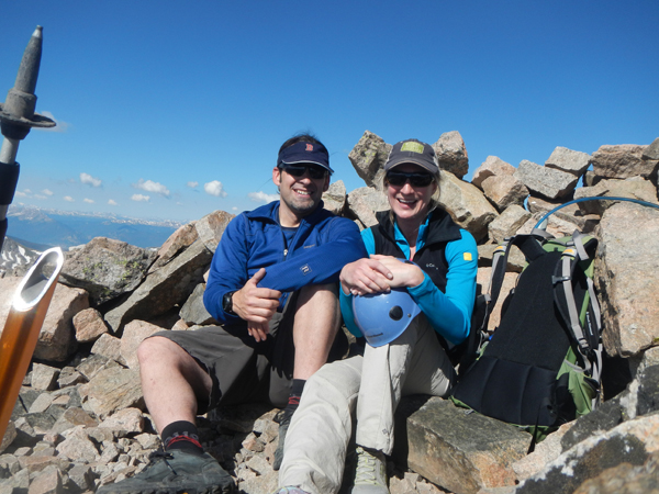 Pettingell Peak summit wind shelter