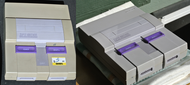 SNES before and after