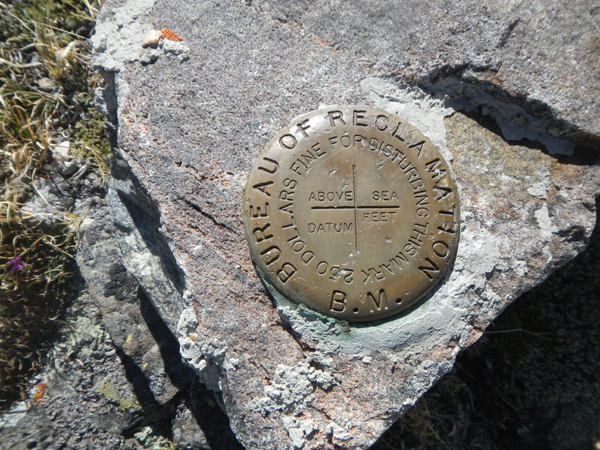 The summit-ish marker. 