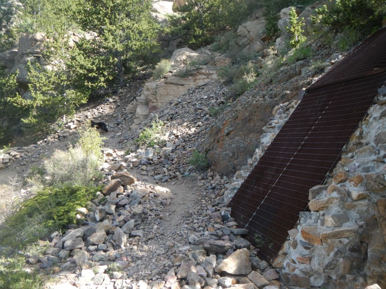 Most of the mine ruins are safely closed up with large grates. 