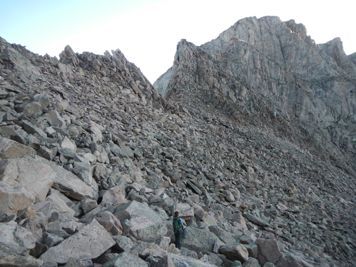 Sawtooth ridge boulder field