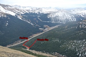 Wichita State University plane wreck map