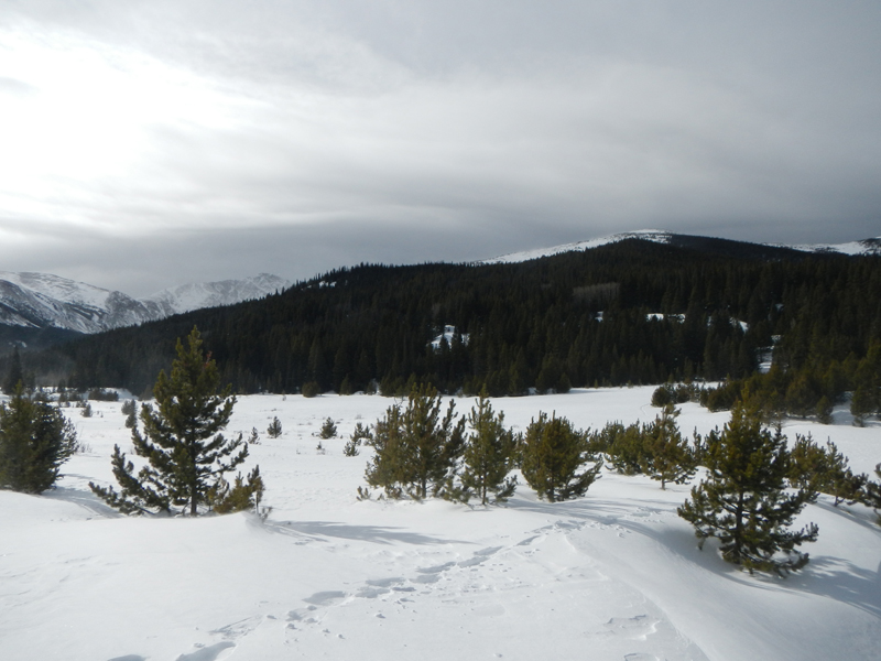 A look back at Nebraska Hill and our tracks. 