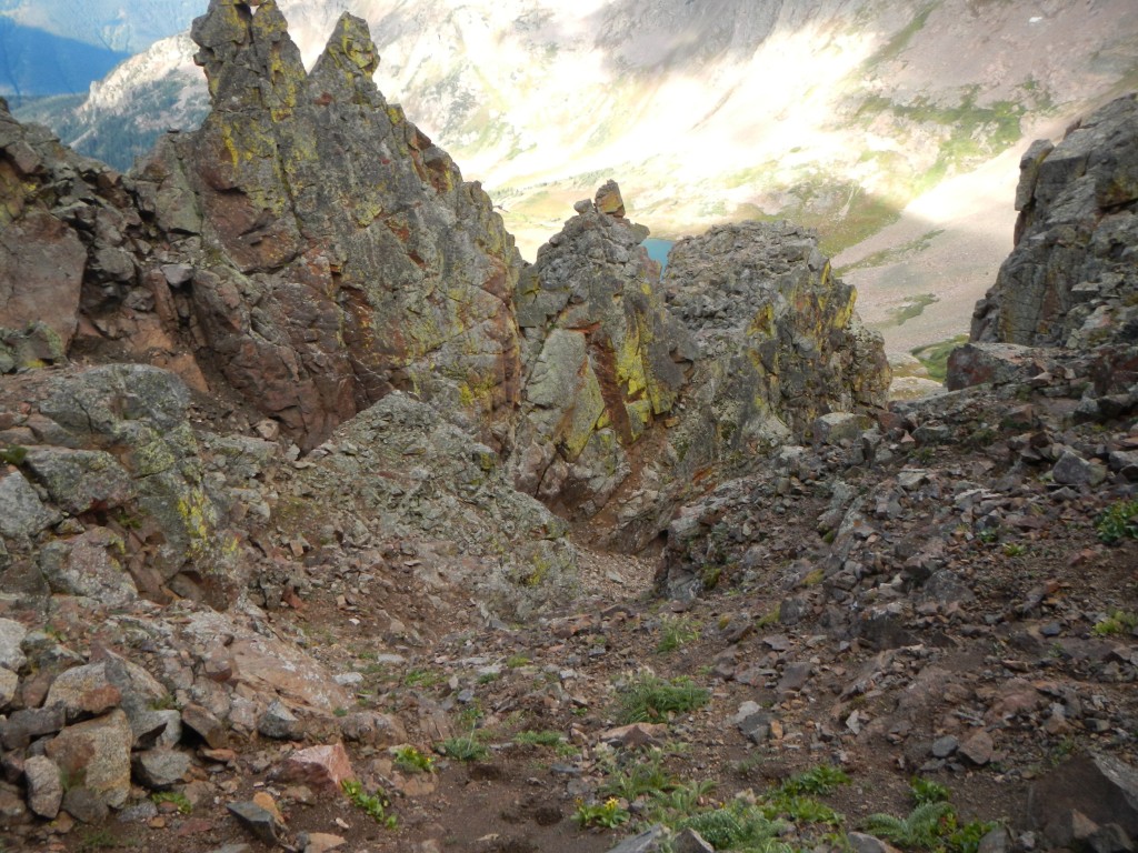 The rugged scramble up Valhalla Peak. 