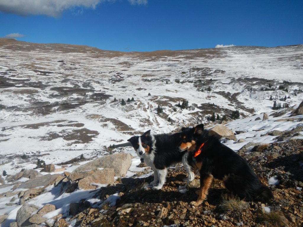 Ear-blowing wind as we near Pumphouse Lake. 