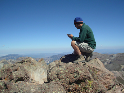 James Dziezynski on Colorado's Uncompahgre Peak. 