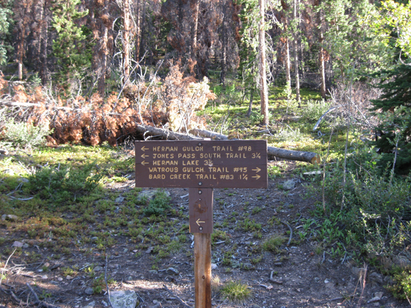 Watrous Gulch Herman Gulch Sign